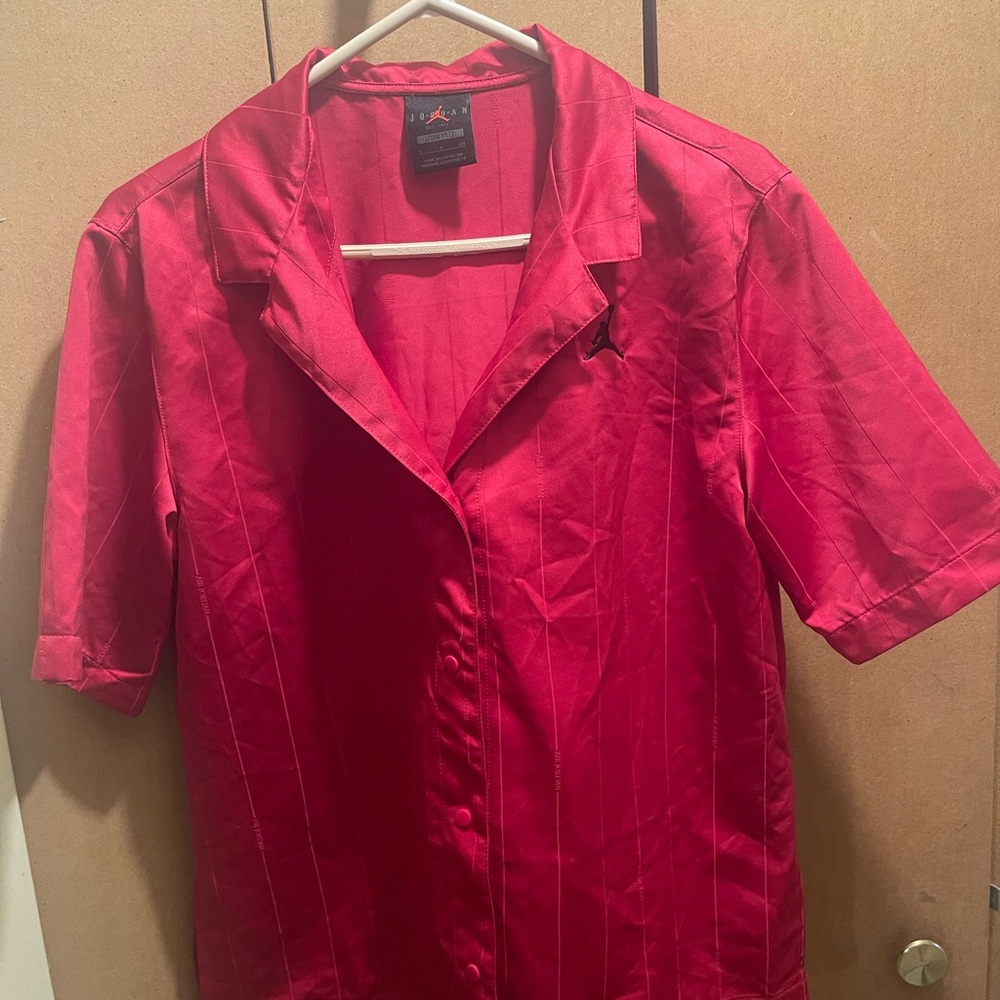 Teyana Taylor Jordan Collab Short Sleeve Button-Up Shirt